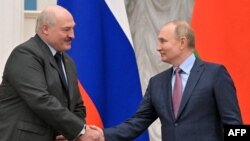 Владимир Путин и Александр Лукашенко