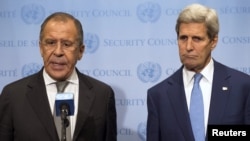 Sergei Lavrov və John Kerry 