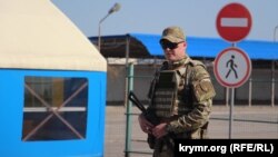 КПВВ «Чонгар» на админгранице с аннексированным Крымом