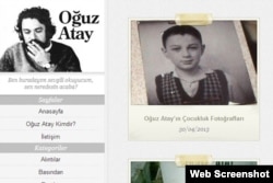 www.oguzatay.net-də yazıçının uşaqlıq şəkli