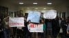 Belarus - Students protest in private Minsk university. Minsk, 11Nov2019