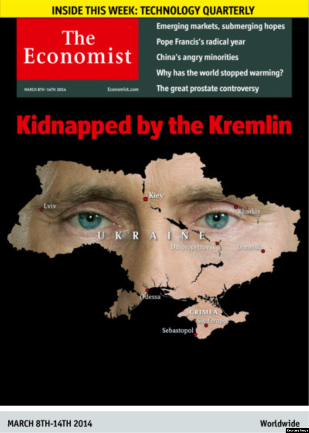 Брытанскі The Economist: &laquo;Украдзена Крамлём&raquo;