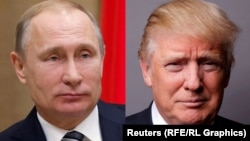 Vladimir Putin (solda) və Donald Trump