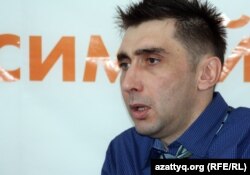 Азаматтық белсенді Вадим Курамшин. Алматы, 31 тамыз 2012 жыл.